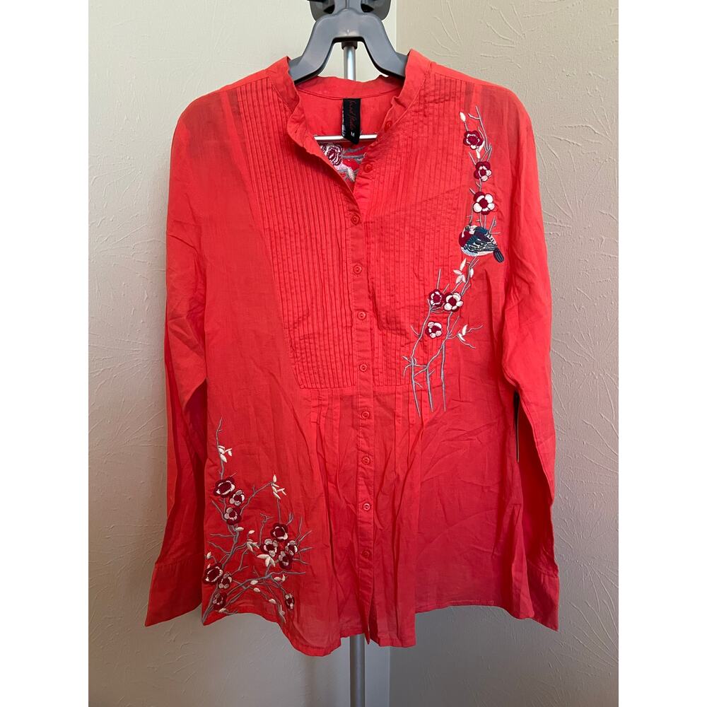 Sand Studio Embroidered Top Size Medium FLAWED
